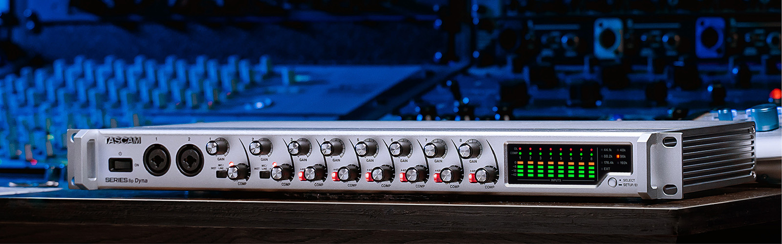 SERIES 8p Dyna | 8 チャンネルマイクプリアンプ / DAコンバーター