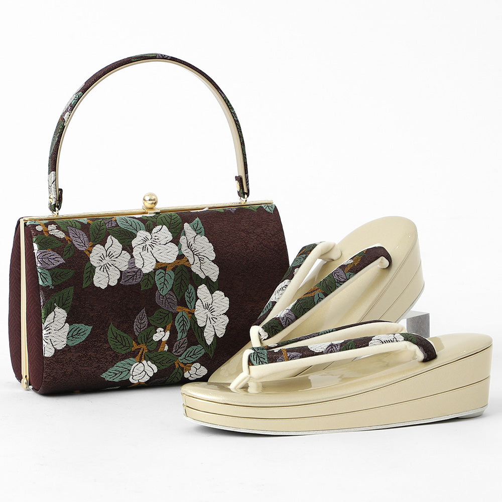 6580_LLサイズ バックセット 西陣織 帯地使用 新品 25cm 幅広 6576_LL