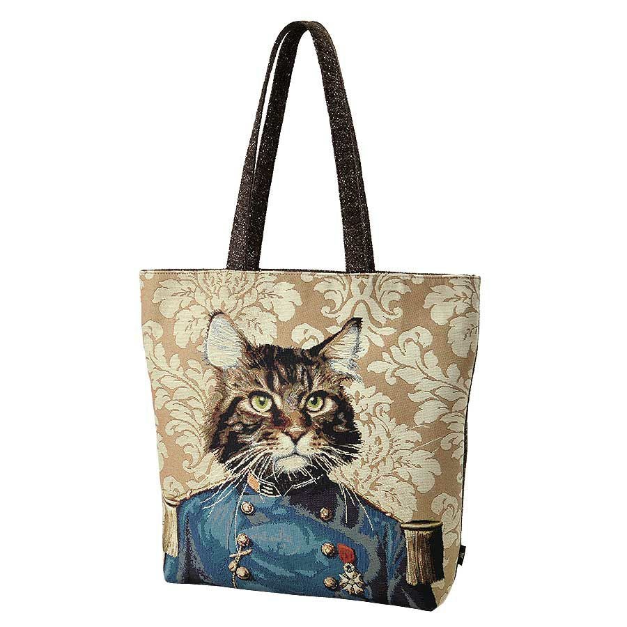 アニマリアビー ラージトートバッグ（にゃんて大佐） / Think Bee