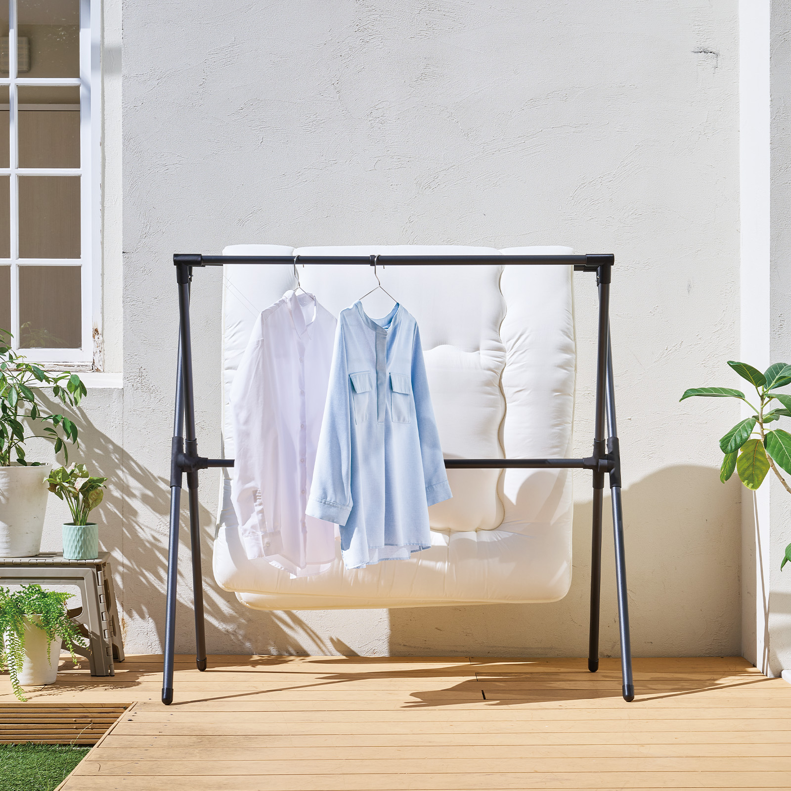 伸縮式布団2枚干しX型 PSBK-11 テンマフィッツワールド