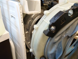 シャープ、ドラム式洗濯機(ES-S7E)、東京都文京区で分解清掃 | 相模原