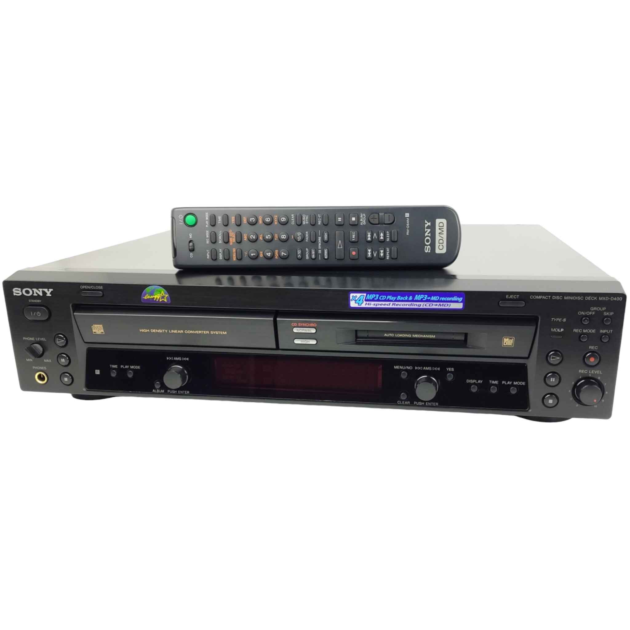 Sony MXD-D400 Minidisc CD player MD recorder – TekRevolt