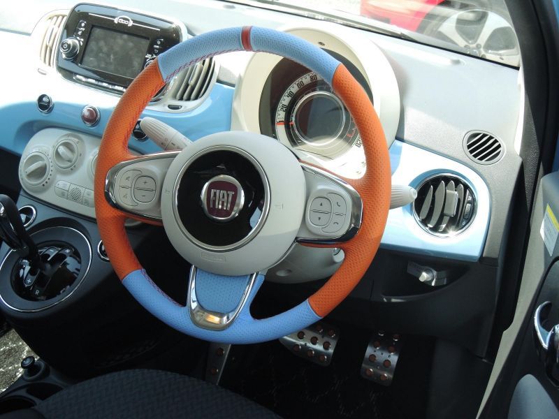 バレルンガ by TEZZO 本革巻き ステアリングシリーズ for フィアット