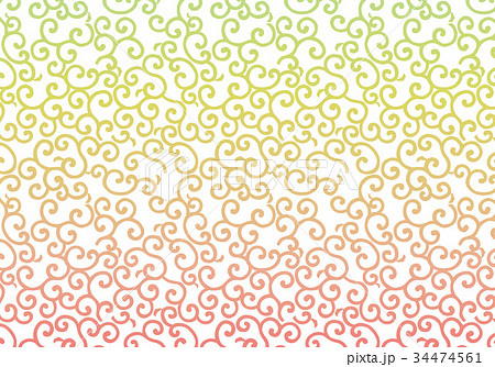 背景素材：唐草模様｜Arabesque pattern｜シームレス伝統文様 伝統模様