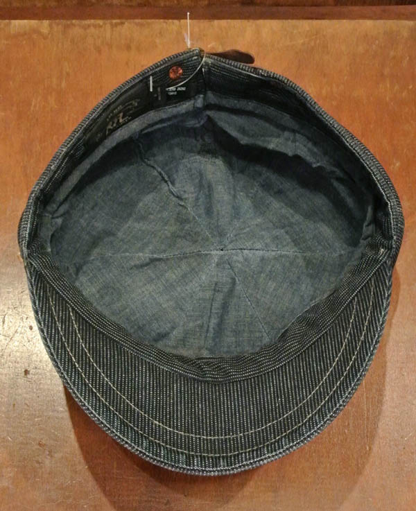 RRLダブルアールエル インディゴ ストライプキャスケット ワーク