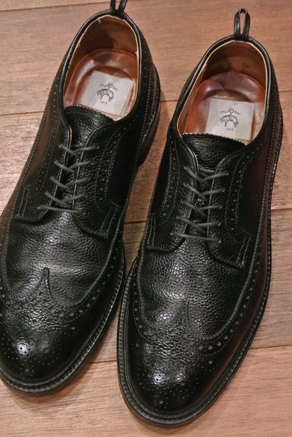 ブルックスブラザーズ ブラックフリース ロングウィングチップ