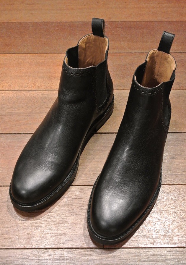 ポロラルフローレン サイドゴアブーツ (Black / 8 1/2-D) 新品 並行