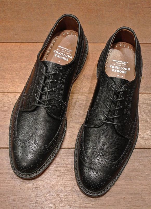 ブルックスブラザーズ×アレンエドモンズ 揉み革ウイングチップ MACNEIL