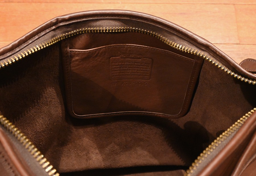 90s DEADSTOCK COACH 9085 グローブレザー バケツ ショルダーバッグ