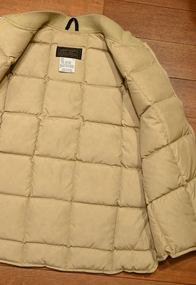 80s VTG/USED EDDIE BAUER エディバウアー ダウンベスト(TAN/44