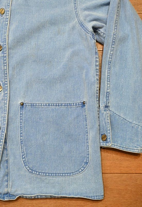 80s VTG/USED L.L BEAN エルエルビーン ショールカラー デニム