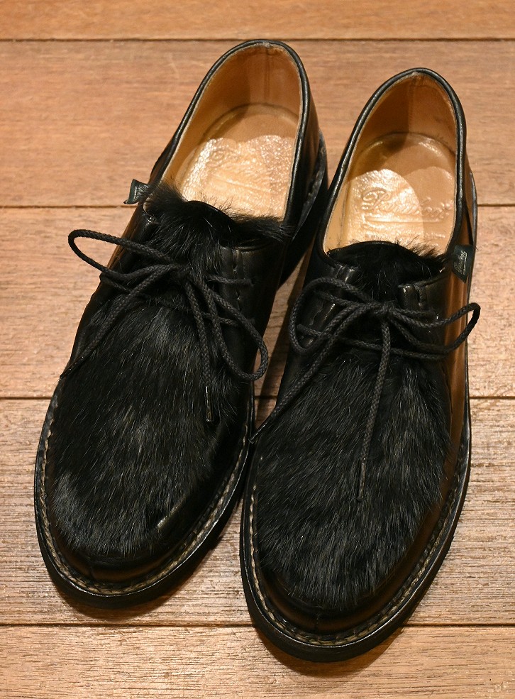 PARABOOT MICHAEL VISON パラブーツ ミカエル ミンクファー (BLACK/UK6