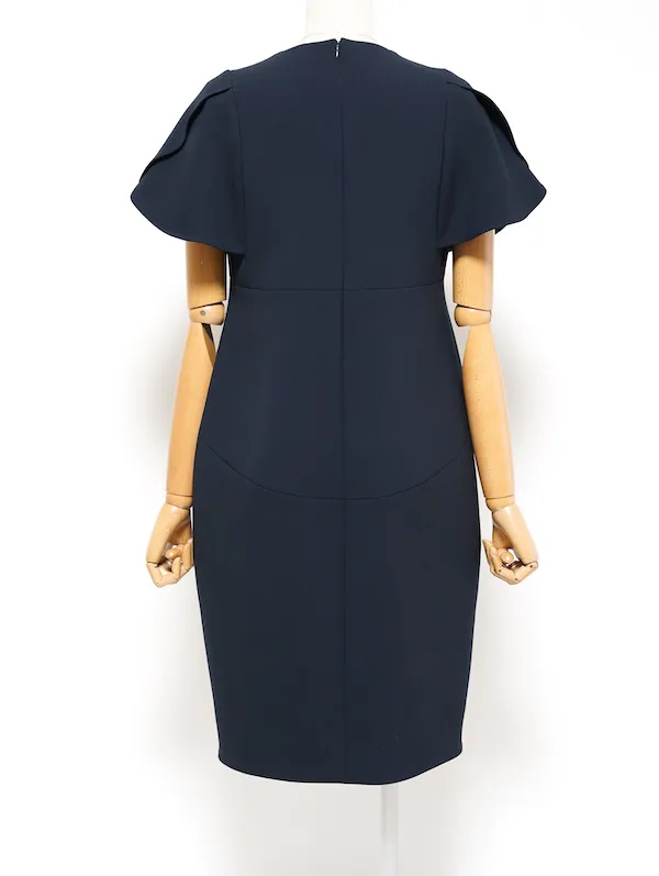 YOKO CHAN（ヨーコチャン） フレアスリーブパールスリットラインドレス