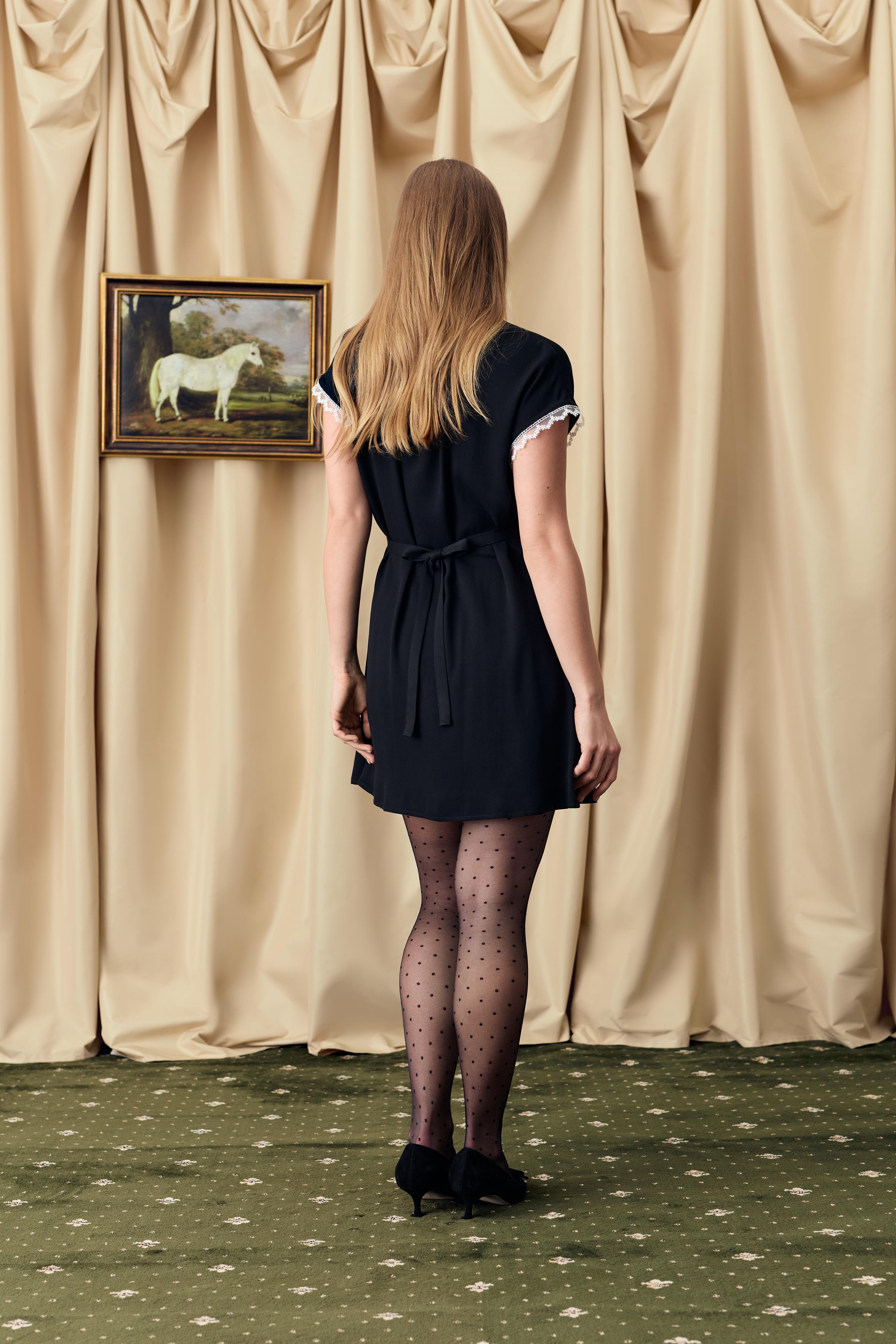 Poppi Mini Dress in Black – Sleeper