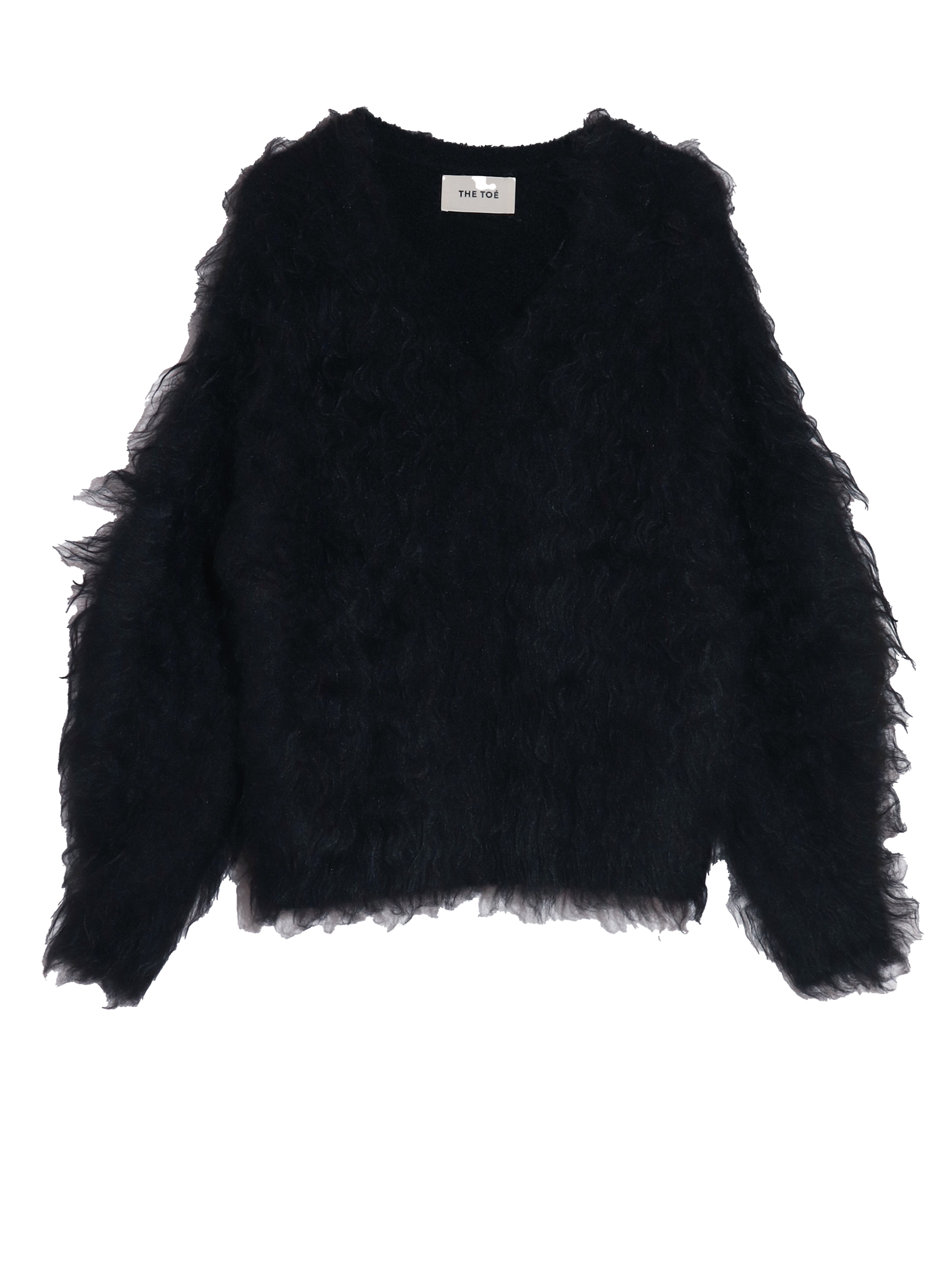 Pigalle shaggy Vneck knit – THE TOÉ