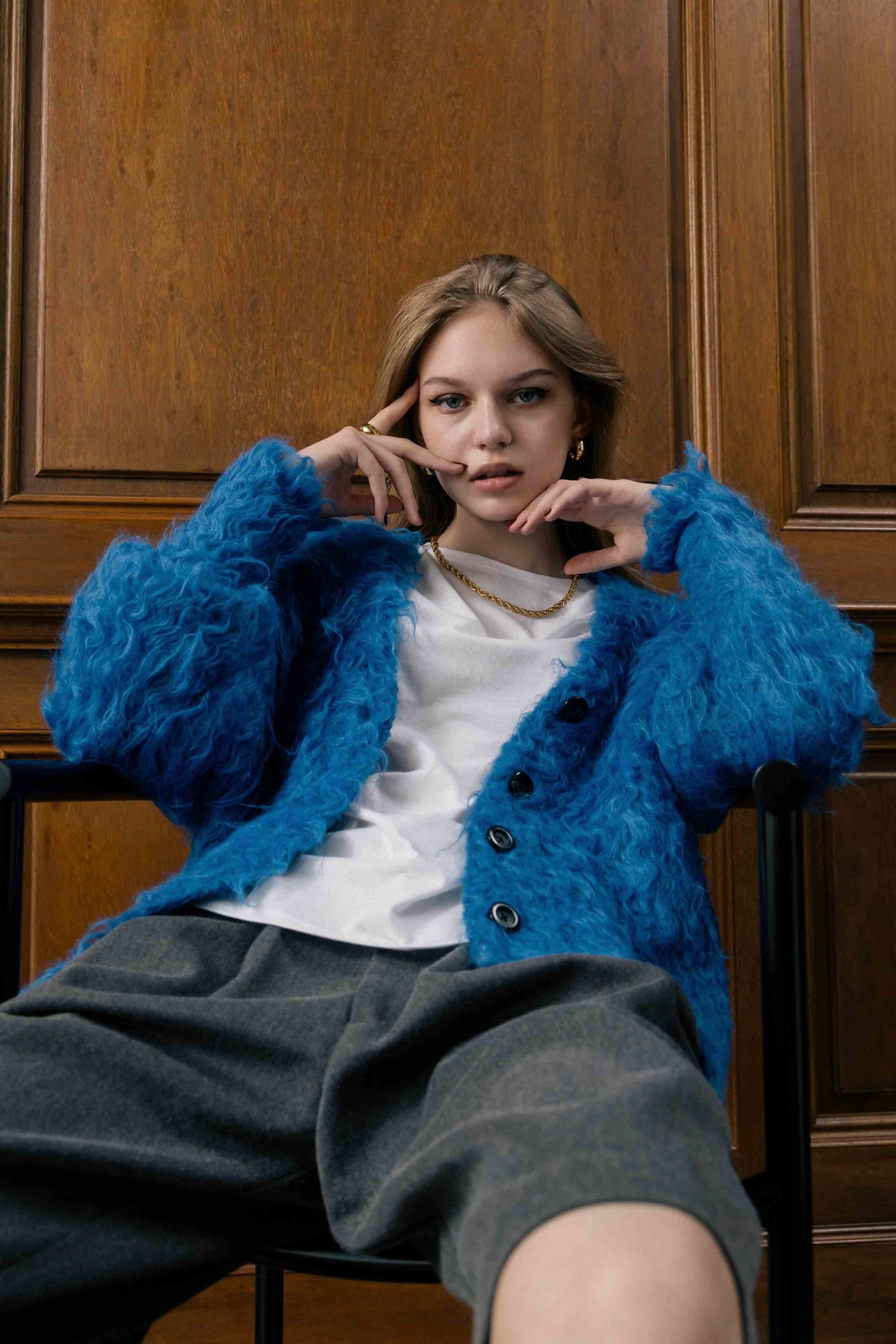 Pigalle Shaggy Cardigan – THE TOÉ