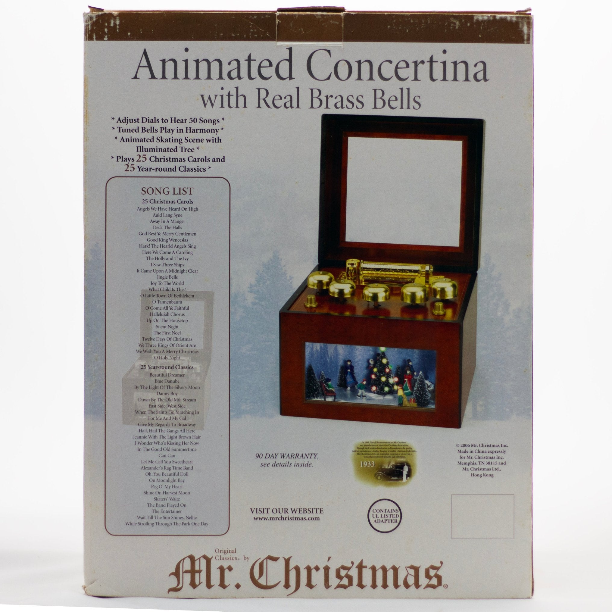 Gold Label Animated Concertina Music Box by MR. CHRISTMAS – The