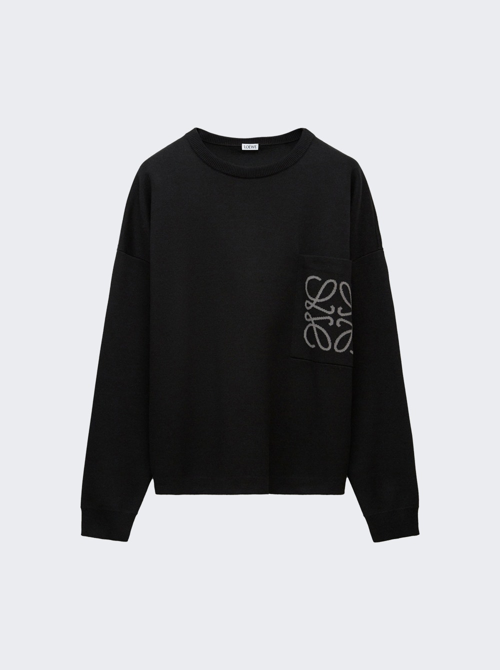 Anagram Pocket Sweater Black | The Webster