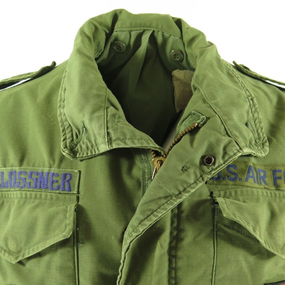 Vintage 70s Tactical Group Air Command M-65 Field Jacket Coat M