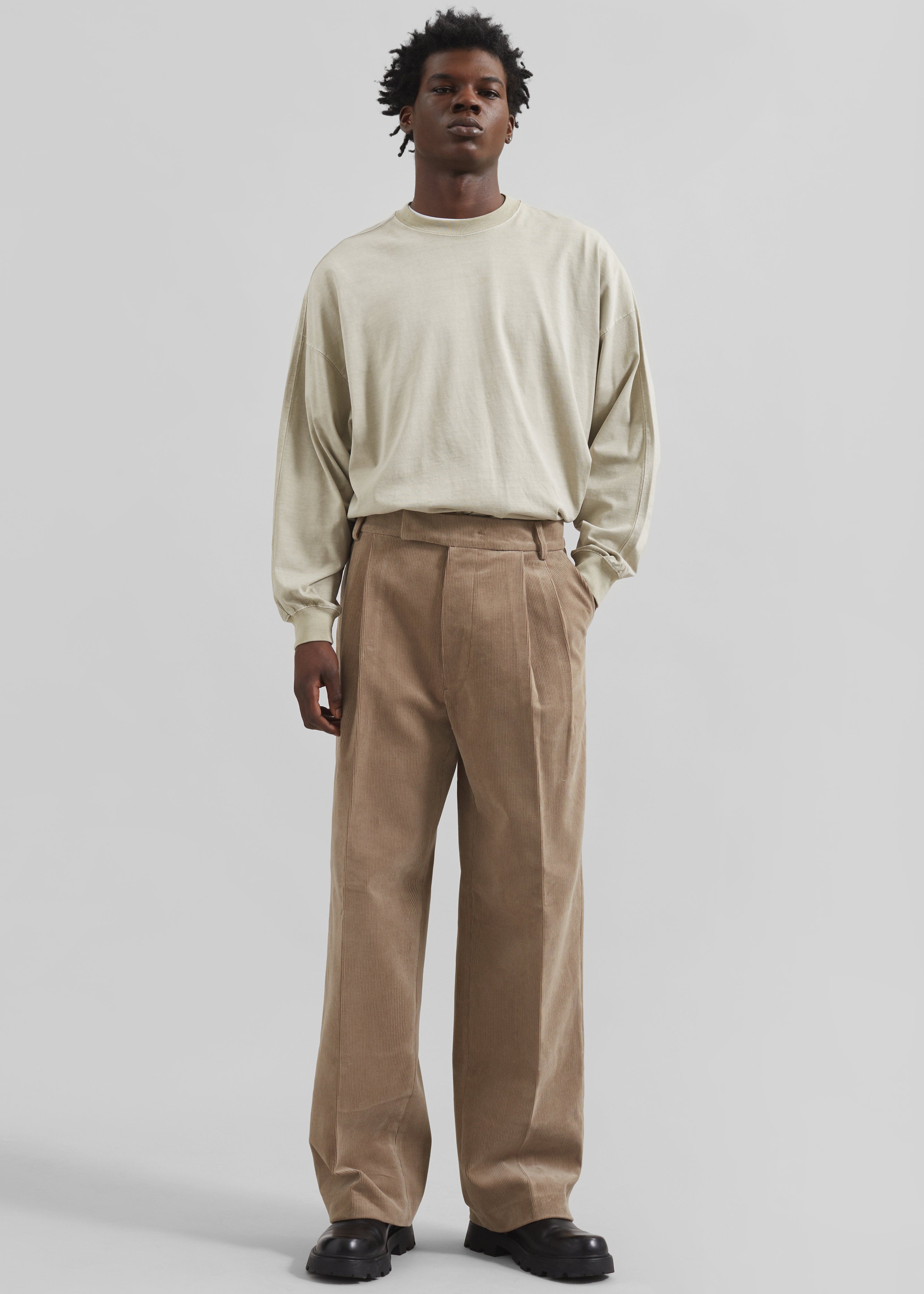 Beo Corduroy Suit Pants - Latte – The Frankie Shop
