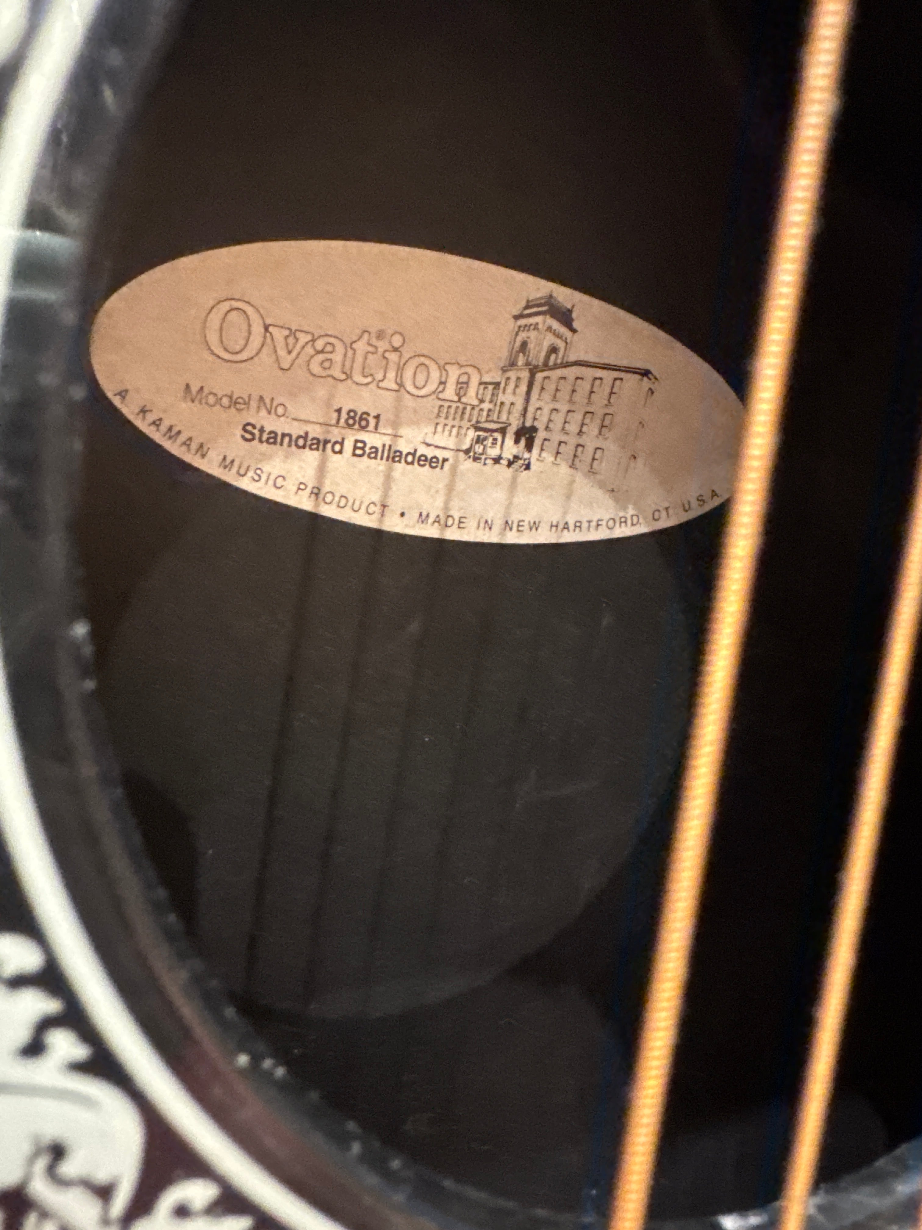 Ovation Standard Balladeer 1861 - Excellent – The Guitar Boutique