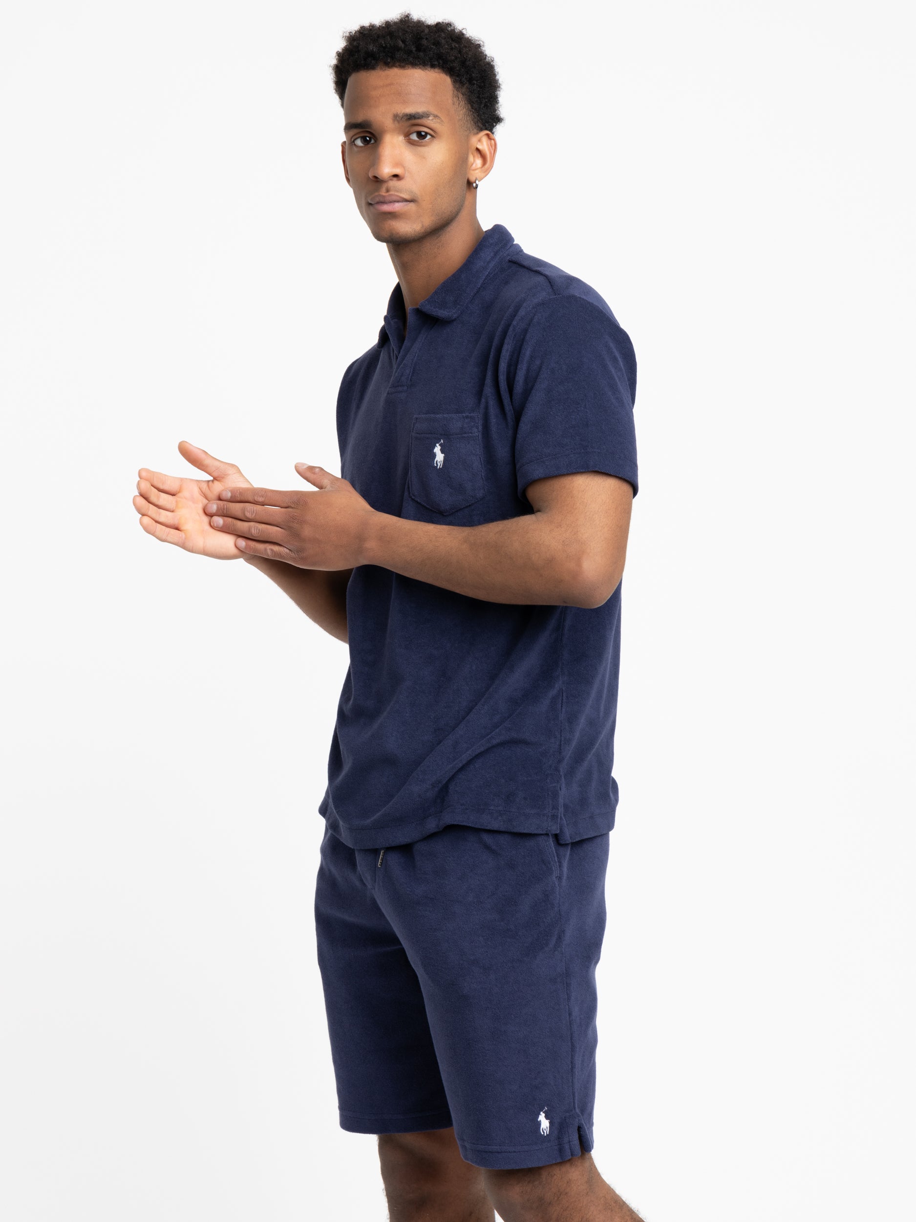 Newport Navy 7.5-Inch Terry Drawstring Short – The Helm Clothing