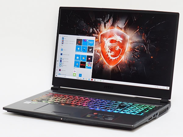 MSI GP75 Leopardシリーズ（第10世代CPU,2020年4月モデル）の実機