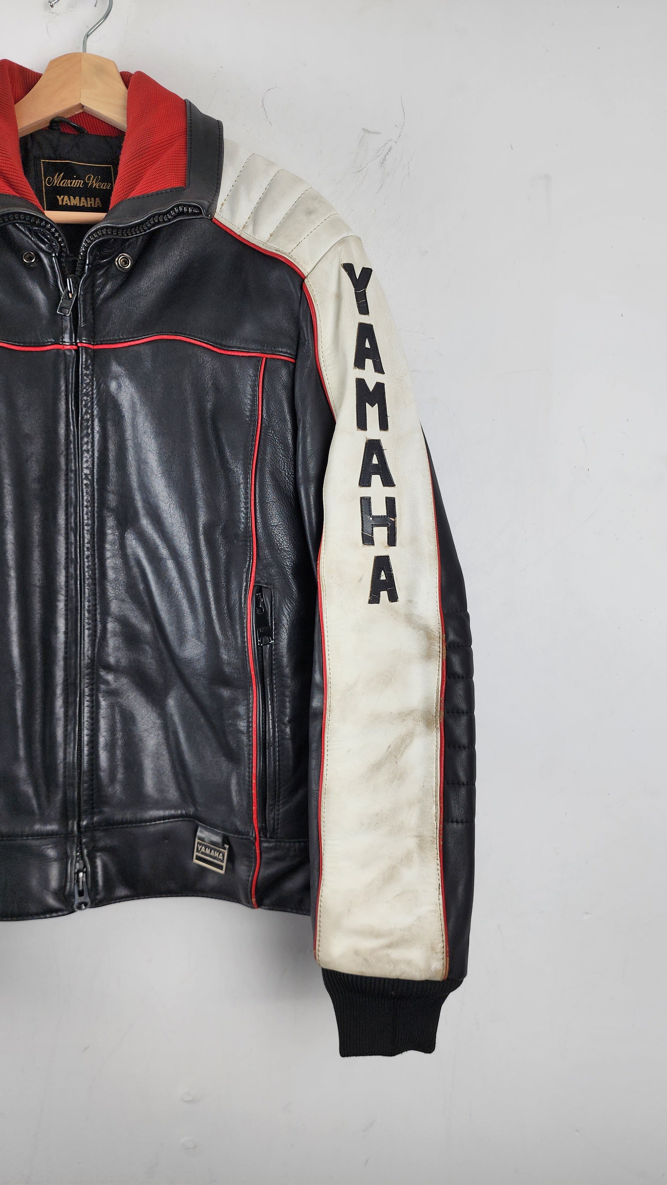 90s Yamaha Leather Jacket – The Igala NYC