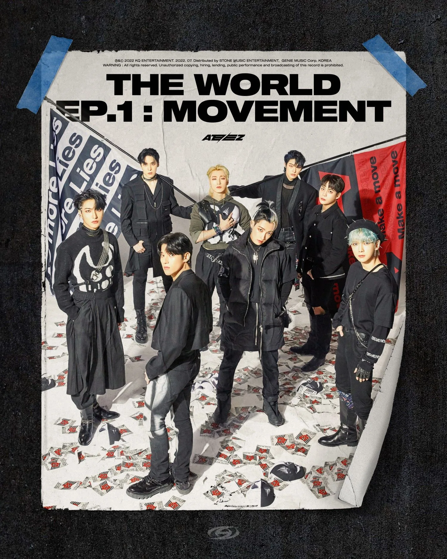ATEEZ THE WORLD EP.1 : MOVEMENT タワレコ トレカ Ateez Album The