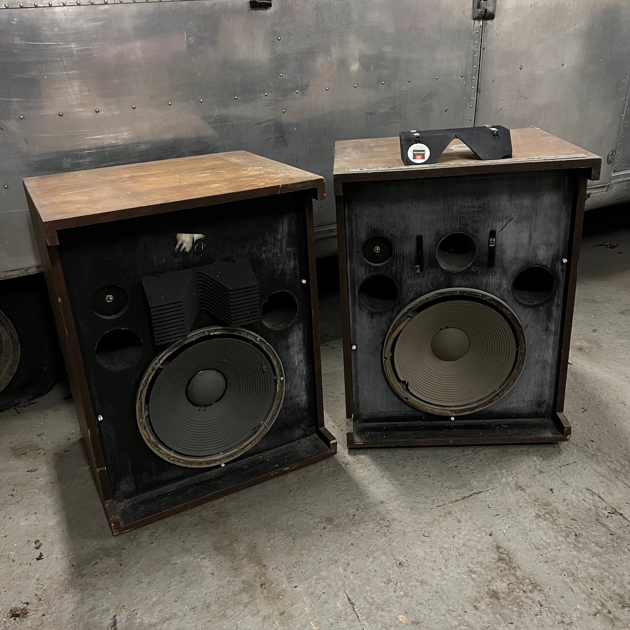 Vintage 1970s JBL 4320 3 Way Studio Monitors Ronnie Lane Studios -