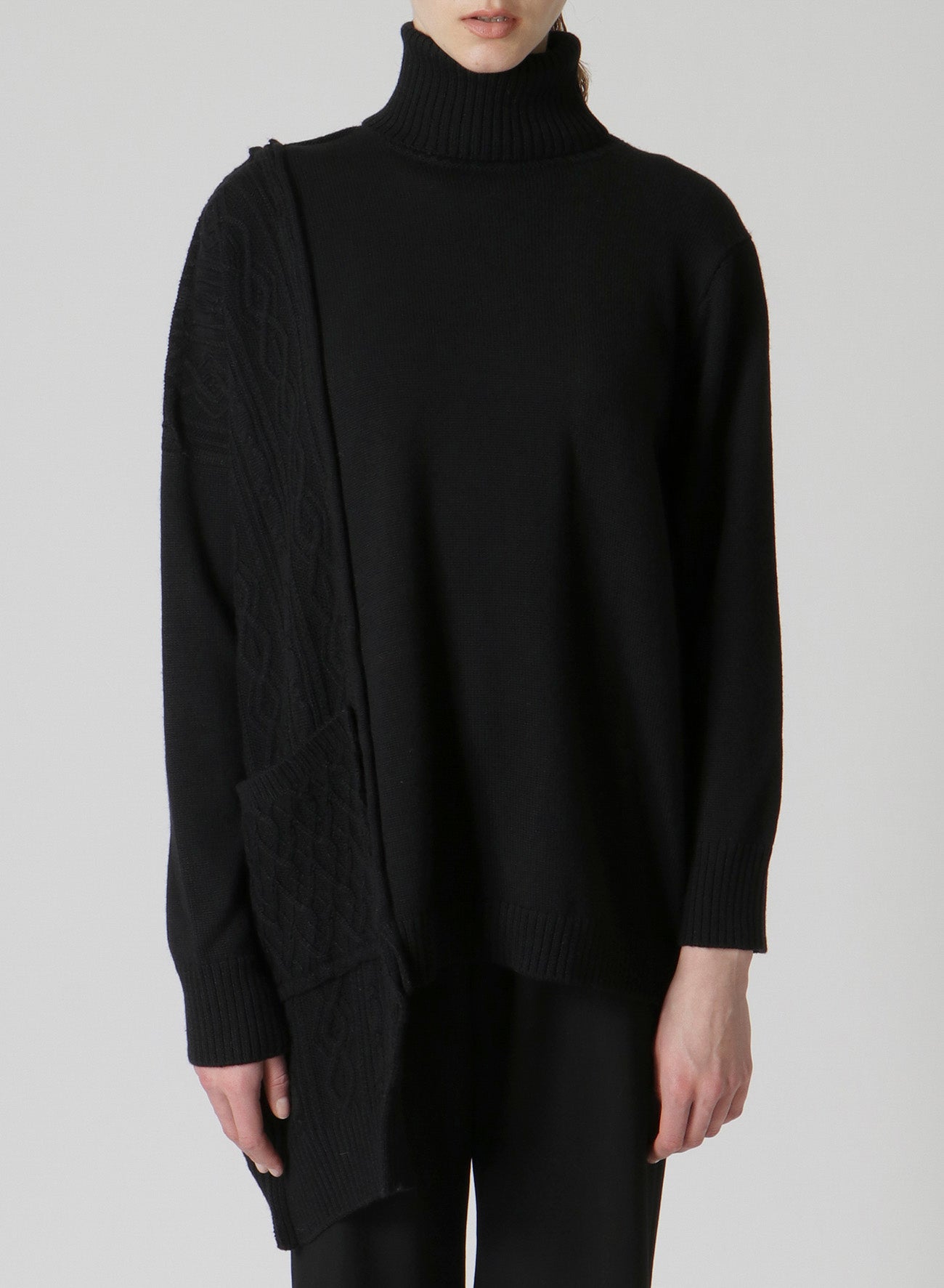 PANELED TURTLE NECK PO – THE SHOP YOHJI YAMAMOTO