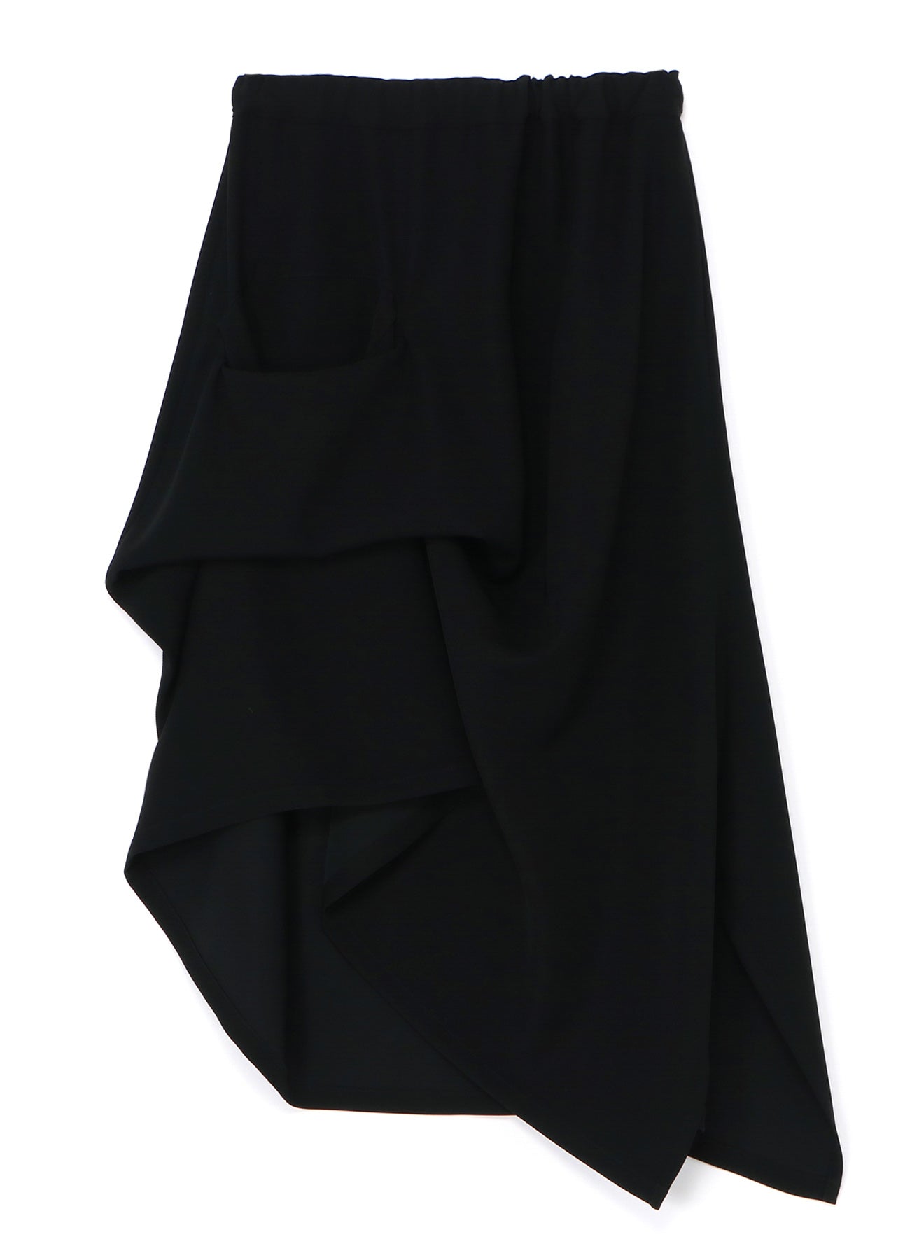 DOUBLE SATIN IRREGULAR HEM SKIRT – THE SHOP YOHJI YAMAMOTO