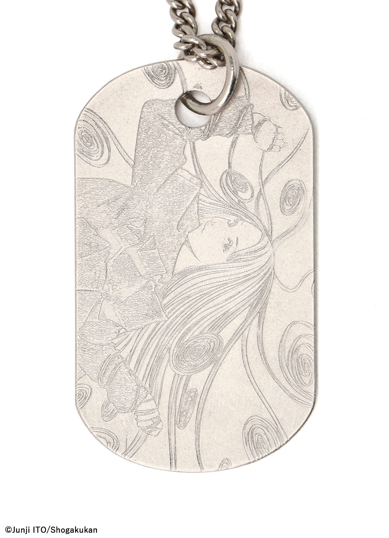 S'YTE × JUNJI ITO -UZUMAKI- KIRIE WEARING YOHJI YAMAMOTO DOG TAG