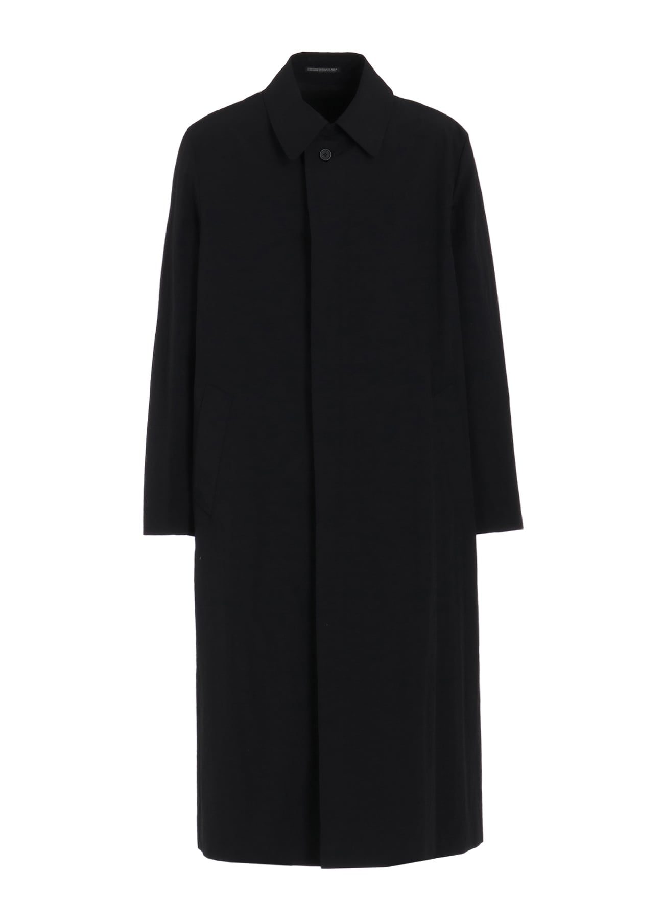 NYLON WEATHER COAT WITH FLY FRONT COLLAR(XS Black): Soldes｜THE