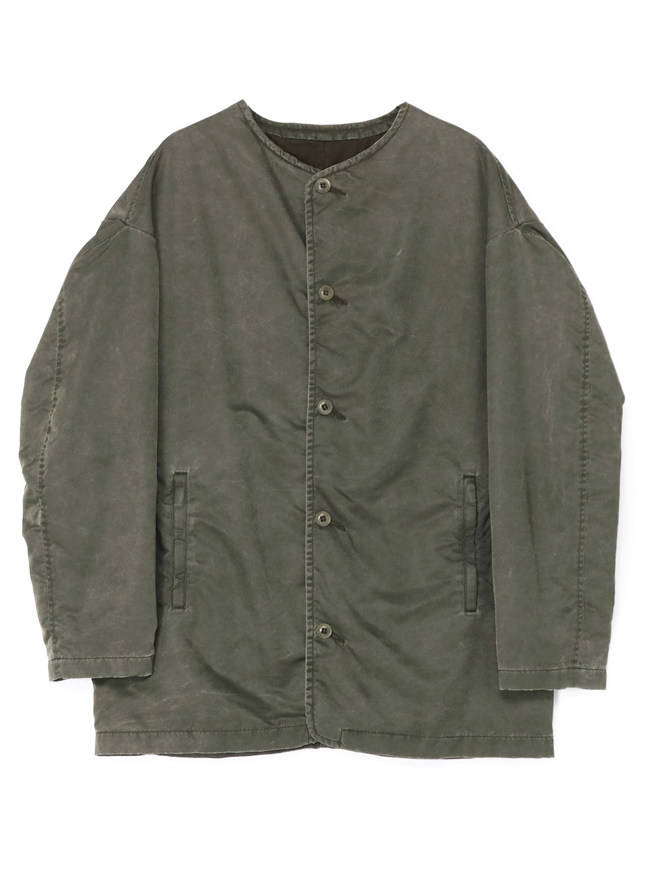 NYLON COLLARLESS JACKET(XS Khaki): Vintage｜Special Price｜THE