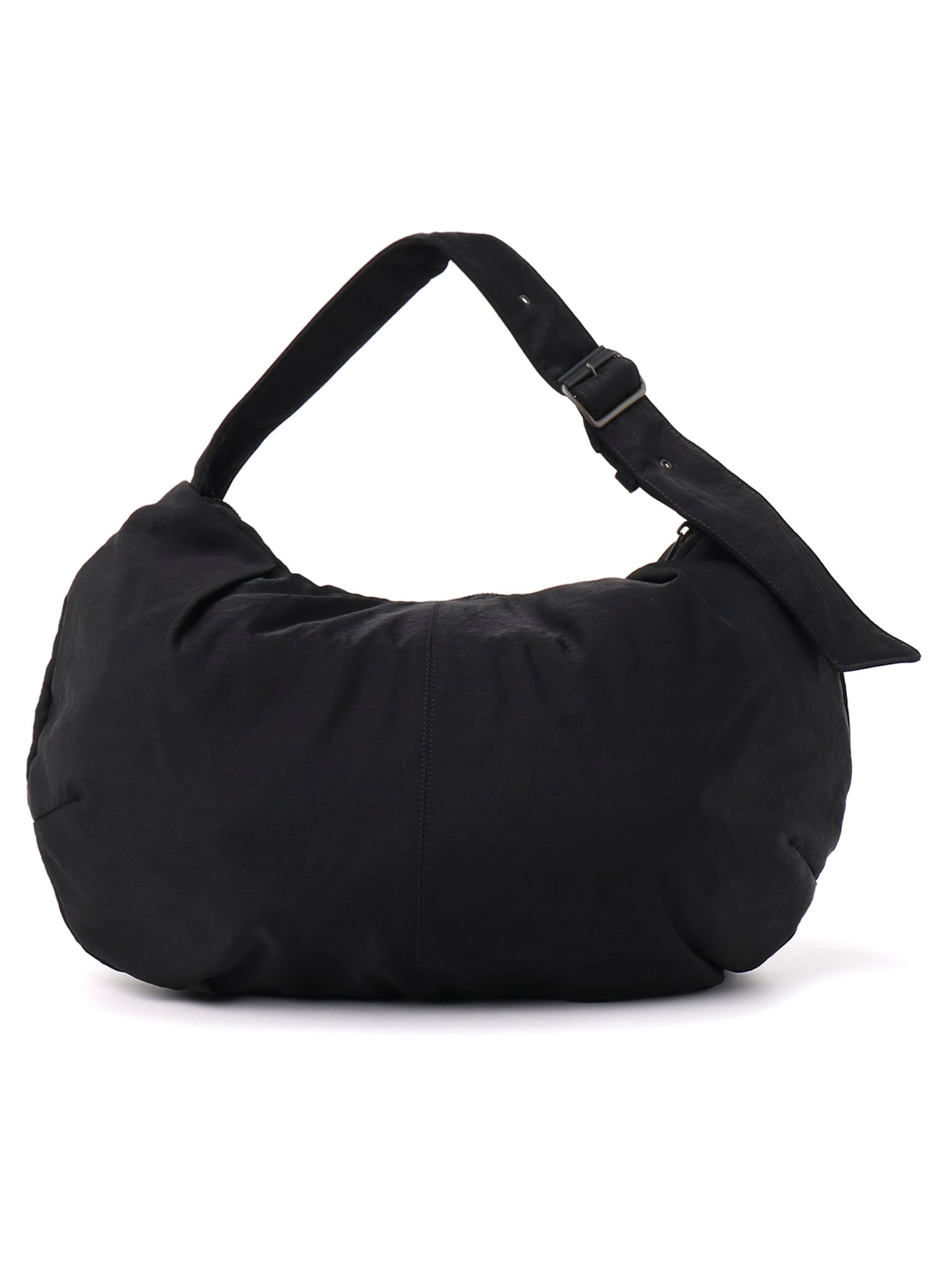 NYLON WASHER TWILL GYOZA-STYLE BAG(FREE SIZE Black): Y's｜THE SHOP