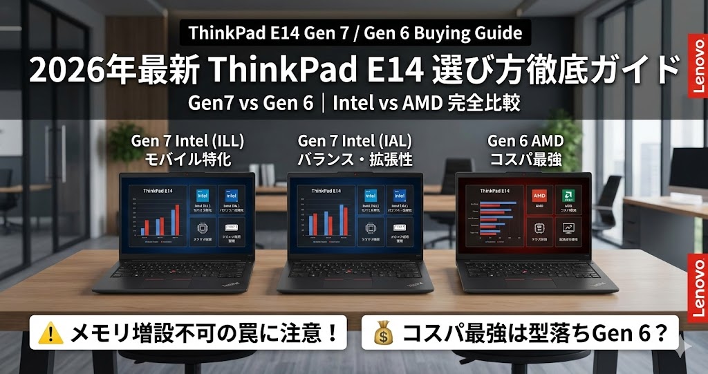 2026年最新】ThinkPad E14 Gen7/Gen6 選び方徹底ガイド | ThinkNavi