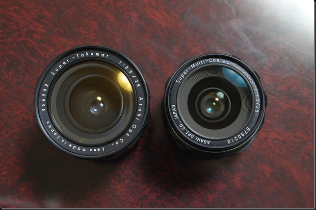 Takumar 28mm F3.5比較（外観） | てぃsぉんっごおどぃでのページ