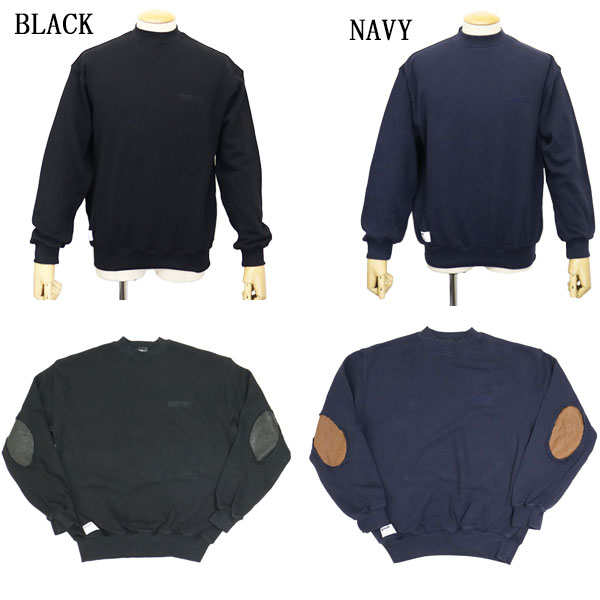 正規取扱店 Schott (ショット) 5232007 LEATHER ELBOW PATCH SWEAT