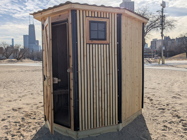 OctoSauna - Personal Outdoor Cedar Sauna (4-6 Person) – Thunder-Domes