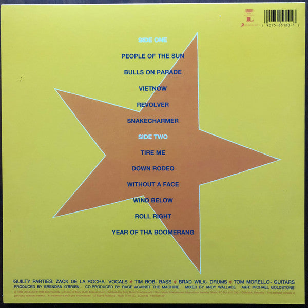 RAGE AGAINST THE MACHINE (レイジ・アゲインスト・ザ・マシーン