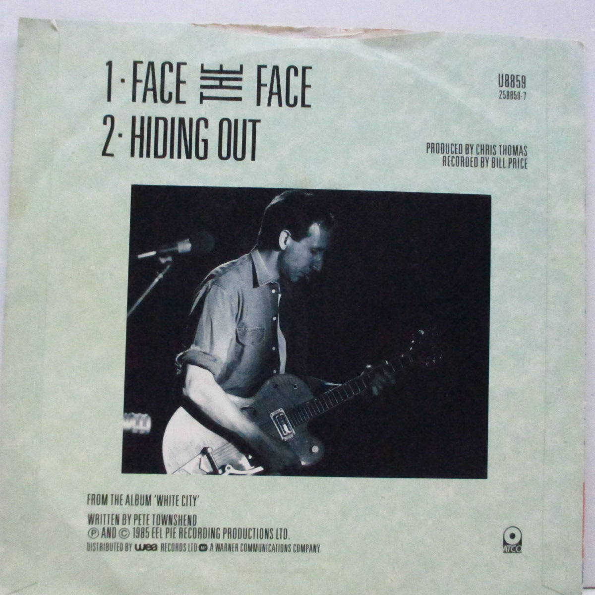 PETE TOWNSHEND (ピート・タウンゼント) - Face The Face (UK
