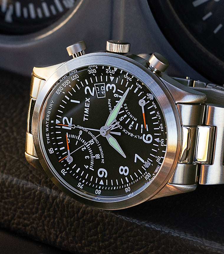Waterbury Traditional Fly Back Chronograph 43mm Stainless Steel
