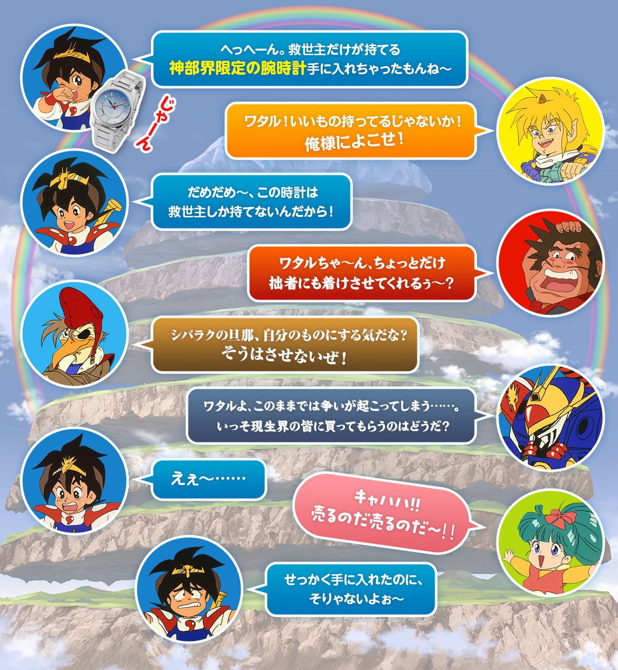 魔神英雄伝ワタル 腕時計3次受注ページ