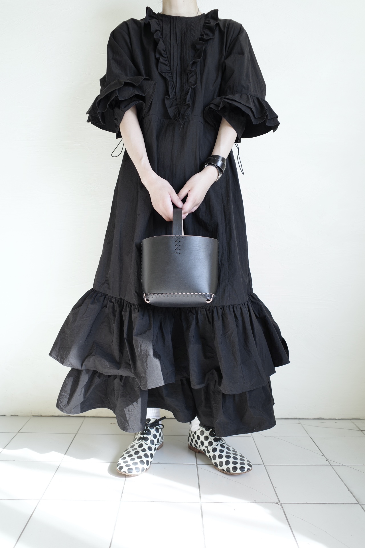 ebagos エバゴス CUTE レザーバッグ・ブラック - tity