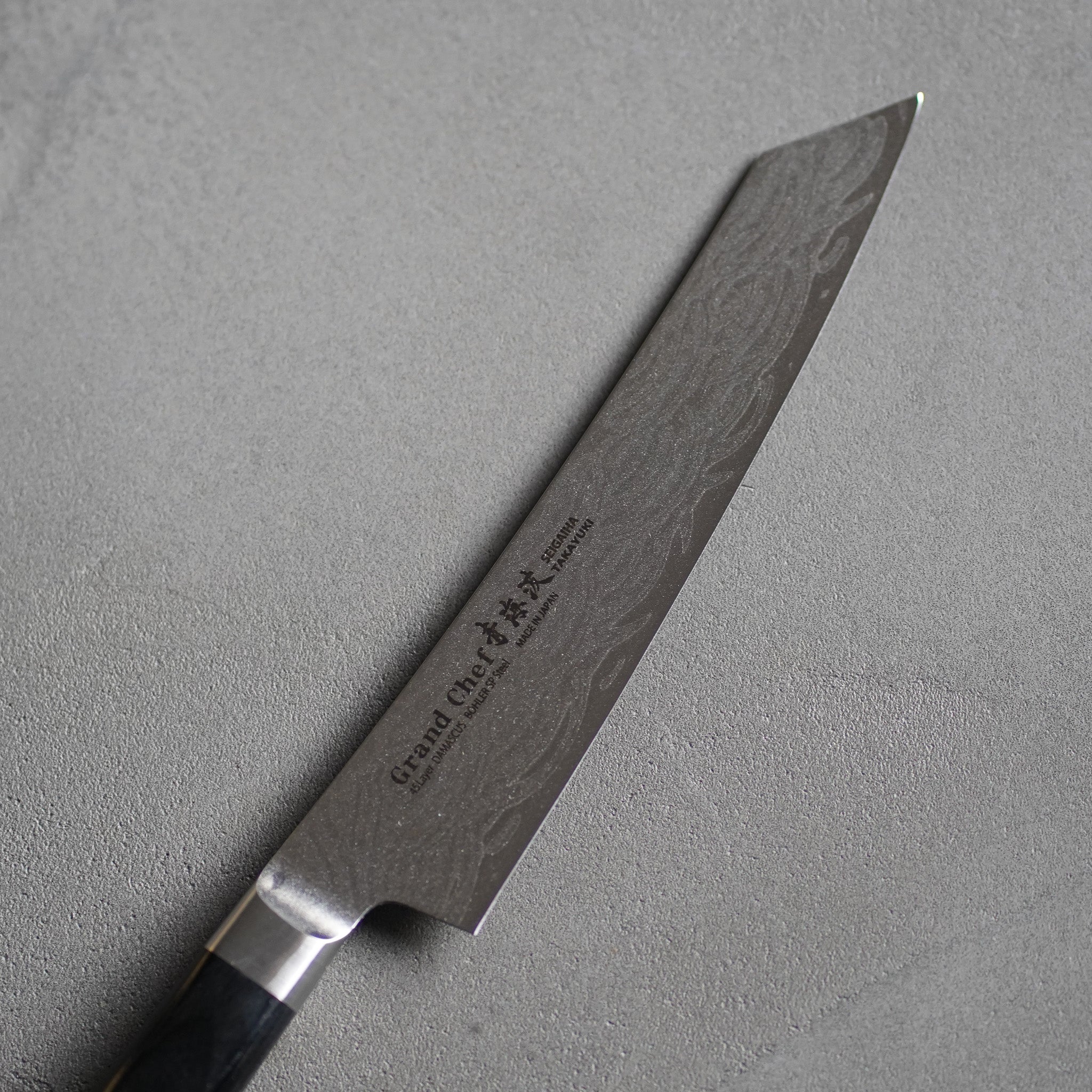 ペティナイフ 剣型 150mm ダマスカス模様 グランドシェフ青海波 | 堺