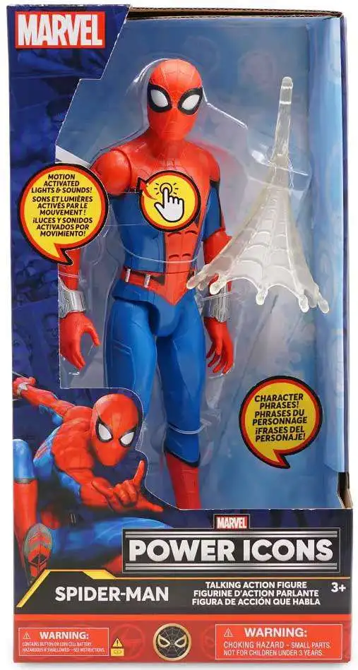 Disney Marvel Power Icons Spider-Man Exclusive 9.5 Action Figure