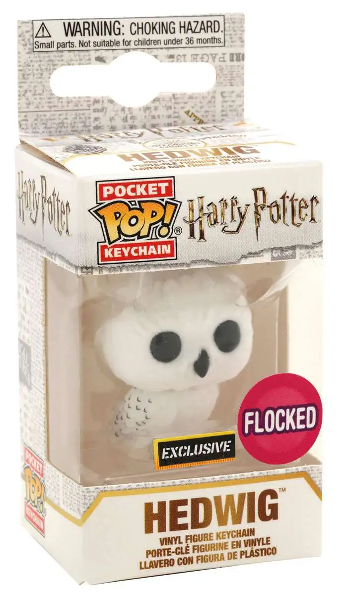 Funko Harry Potter Pocket POP Hedwig Exclusive Keychain Flocked