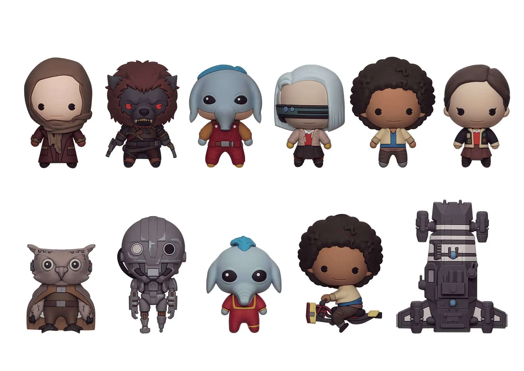 Star Wars 3D Figural Foam Bag Clip Star Wars Skeleton Crew Series