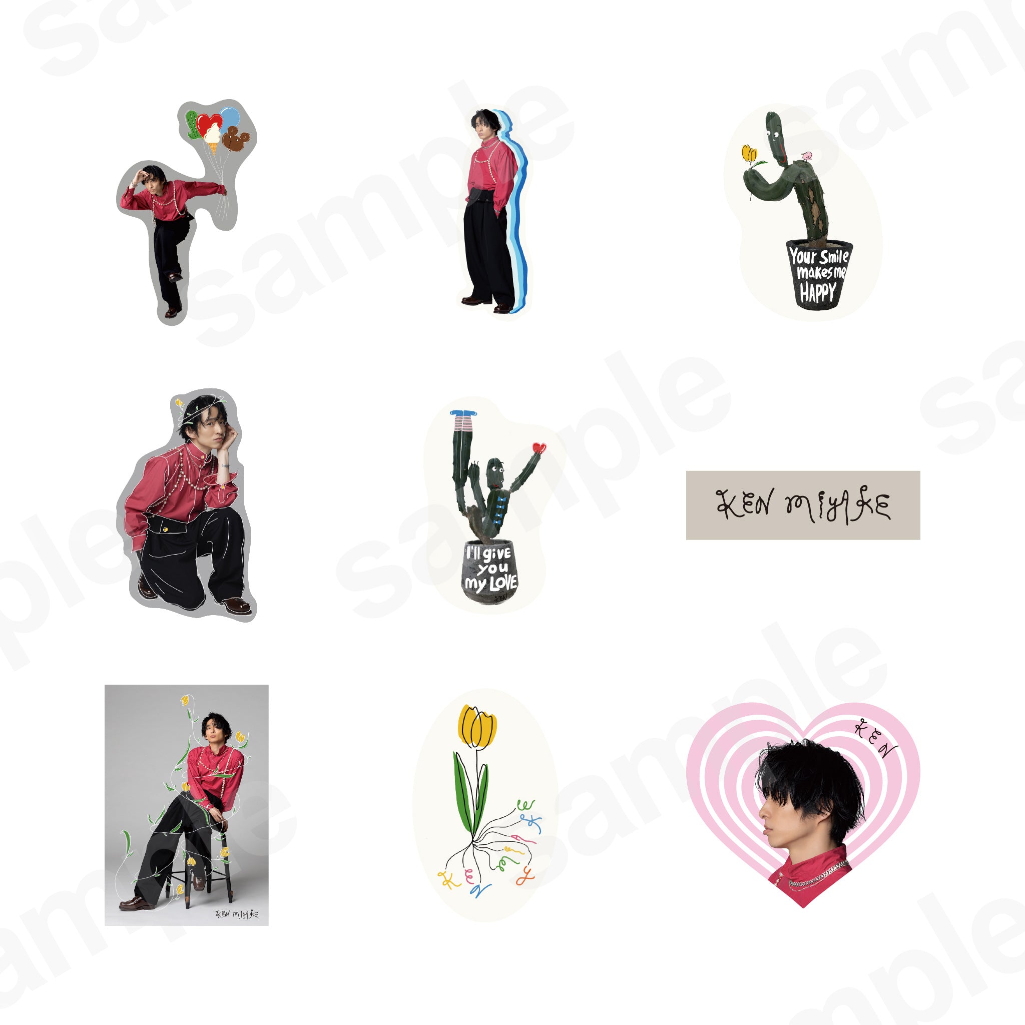 オリジナルステッカーセット／三宅健 | TOBE OFFICIAL STORE